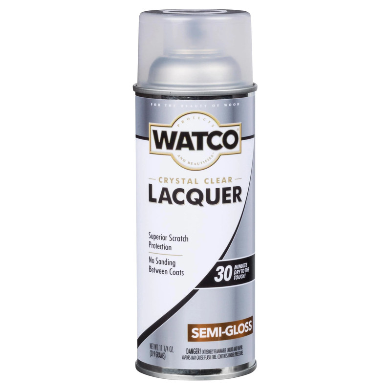 Lacquer - Solvent Based - Crystal Clear - Sheen:Semi-Gloss - Size:13-oz